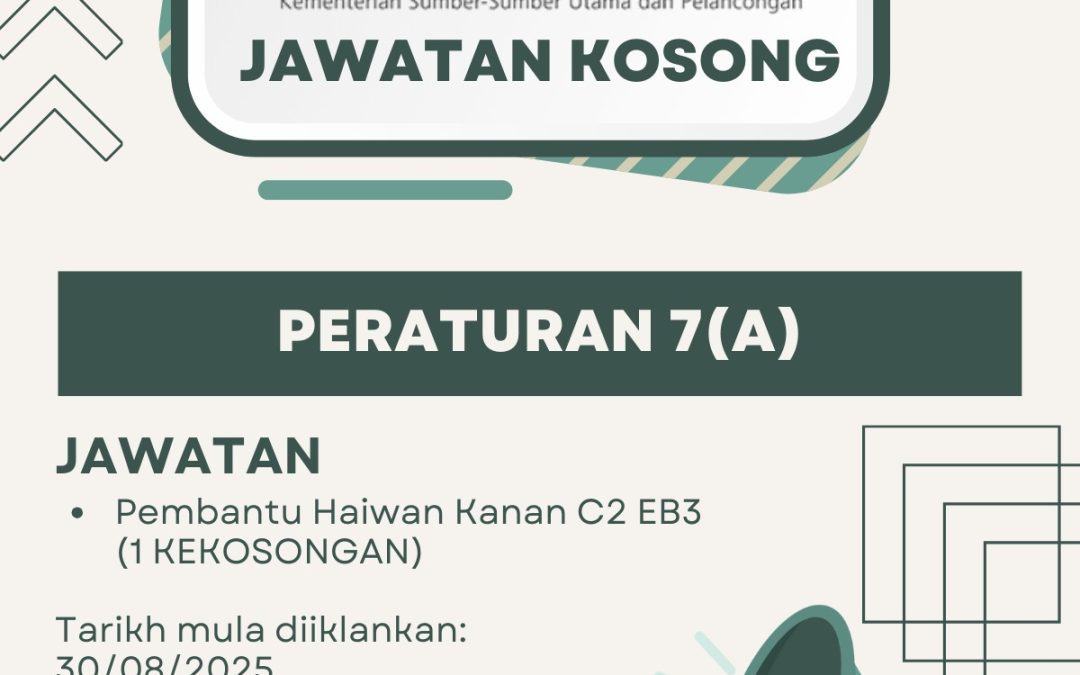 JAWATAN KOSONG